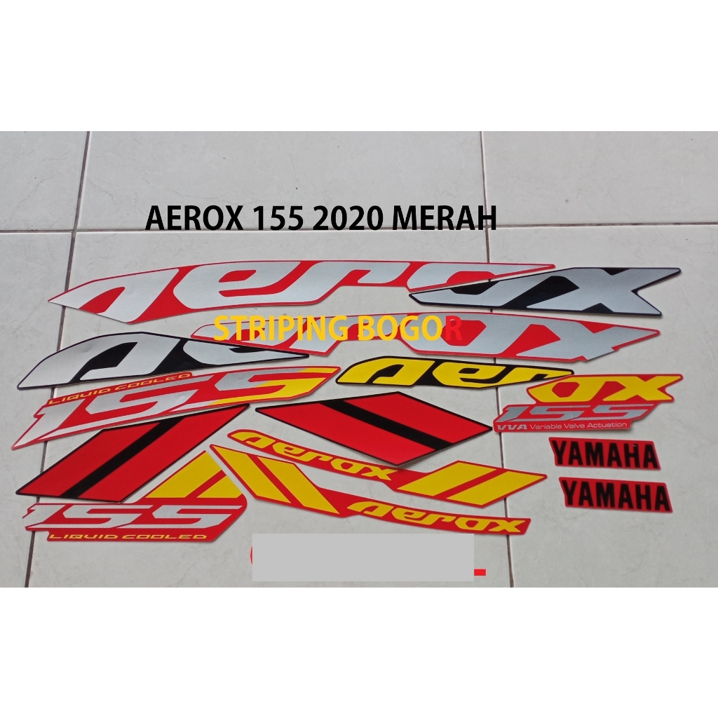 Jual Stiker Striping Motor Yamaha Aerox Red Shopee Indonesia