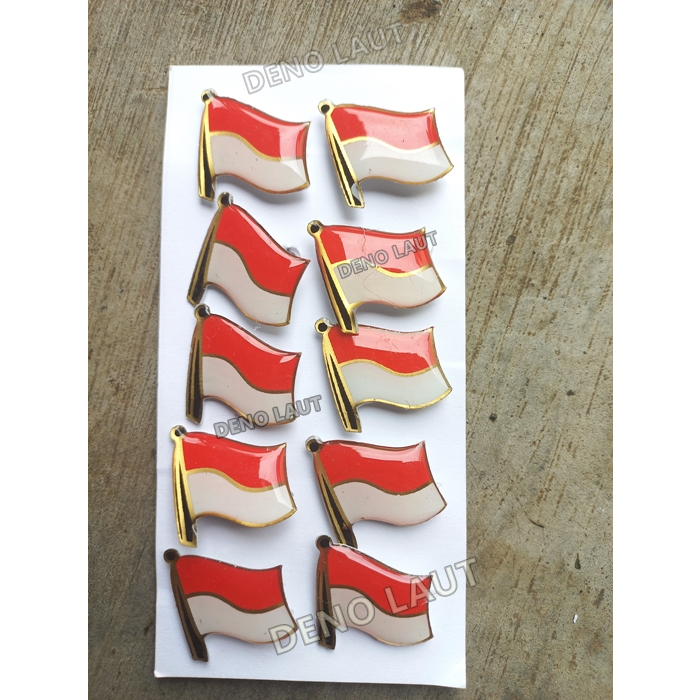 Jual Pin Bendera Merah Putih Fiber Pin Bendra Berkibar | Shopee Indonesia
