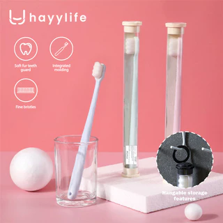 HAYYLIFE Ultra Soft Sikat Gigi Serat Bulu Halus Dengan Cover Tabung Pelindung HL-BAA501
