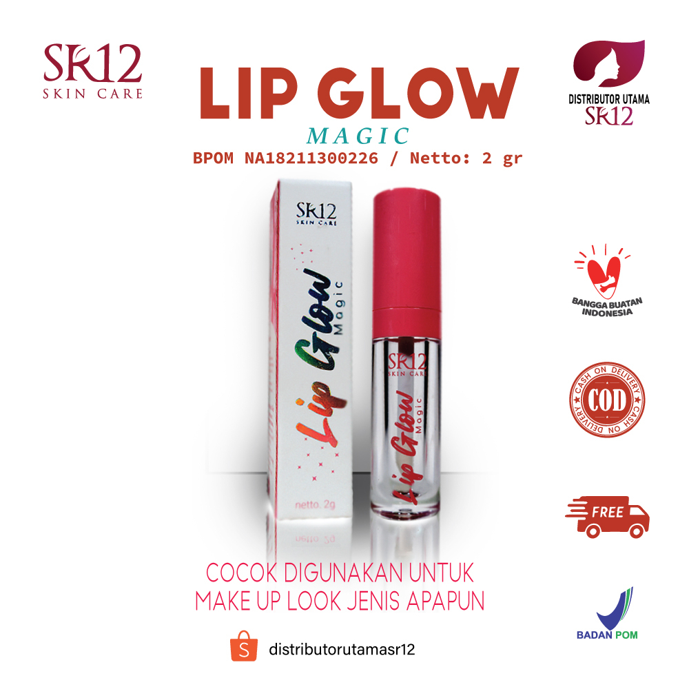 Jual LIP GLOW MAGIC SR12 SERUM PENCERAH BIBIR HITAM / PELEMBAB BIBIR ...