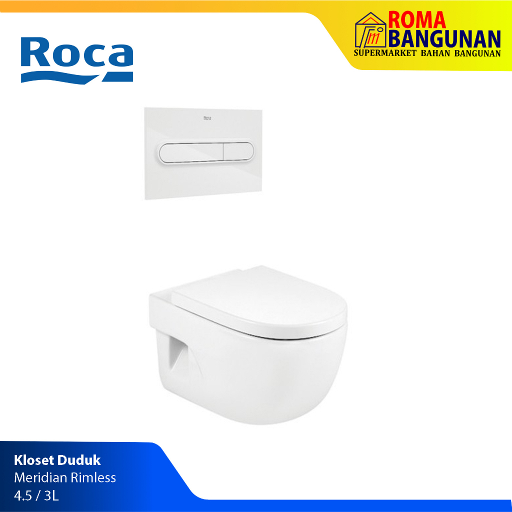 Jual Roca Kloset Duduk Kloset Gantung Closet Wall Hung ROCA Meridian