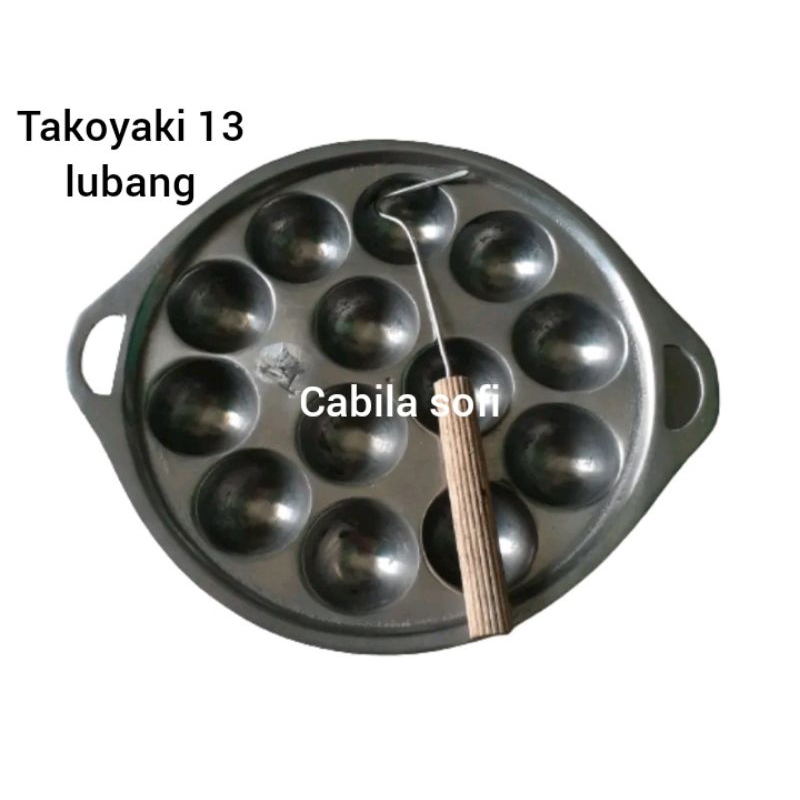 Jual Cetakan Takoyaki / Baklor lubang 24 dan 13 bonus cutil | Shopee ...
