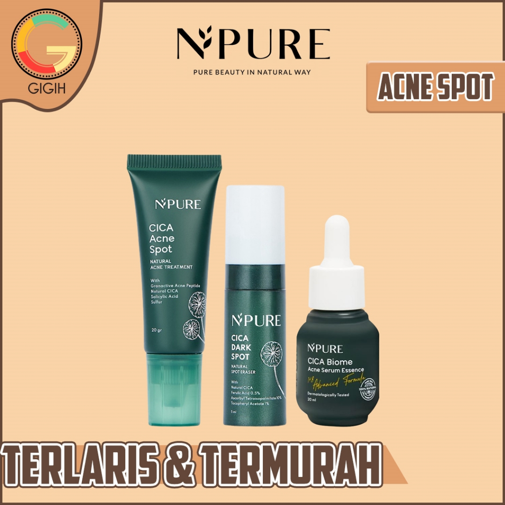 Jual N'PURE / NPURE CICA ACNE TREATMENT SERIES ( BIOME ACNE SERUM