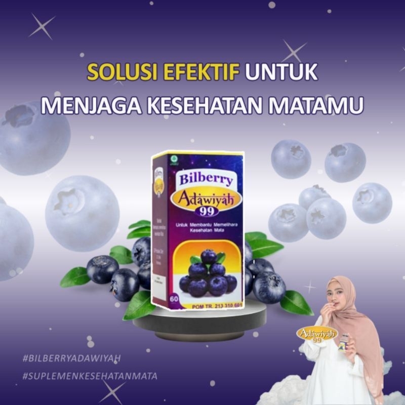 Jual BILBERRY ADAWIYAH 99 ORIGINAL UNTUK KESEHATAN MATA Shopee Indonesia
