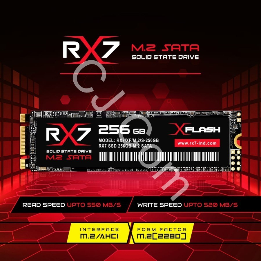 Jual SSD M2 SATA / M.2 SATA / M2SATA 256GB RX7 UNTUK LAPTOP DAN ...