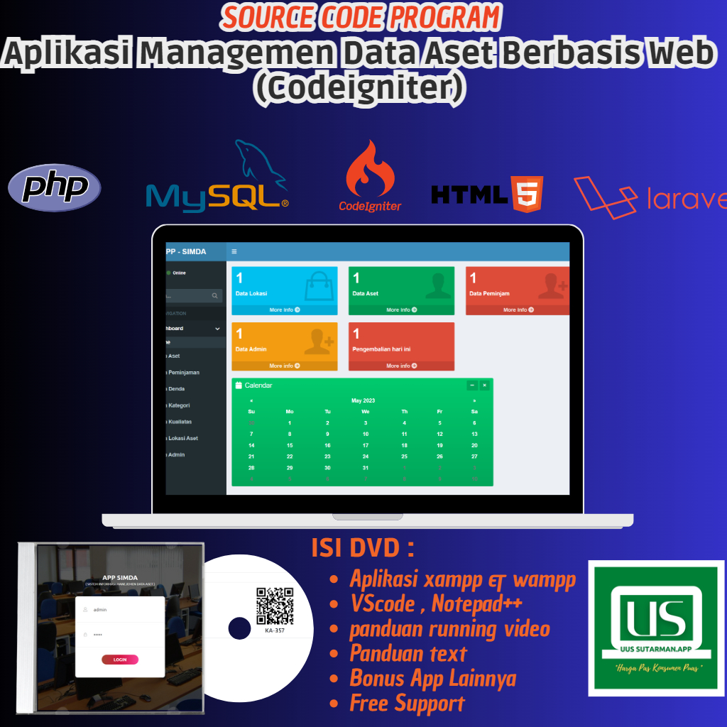 Jual Aplikasi Managemen Data Aset Berbasis Web (Codeigniter) | Shopee ...