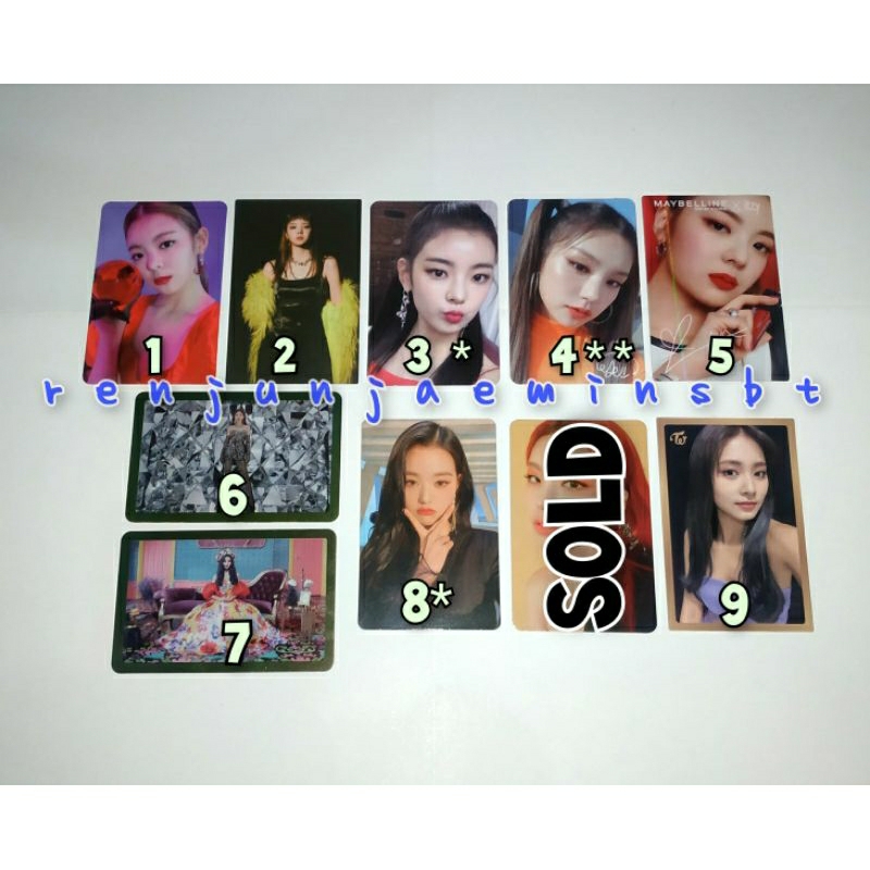 Jual Want To Sell Wts Photocard Pc Official Itzy Yeji Lia Guess Who