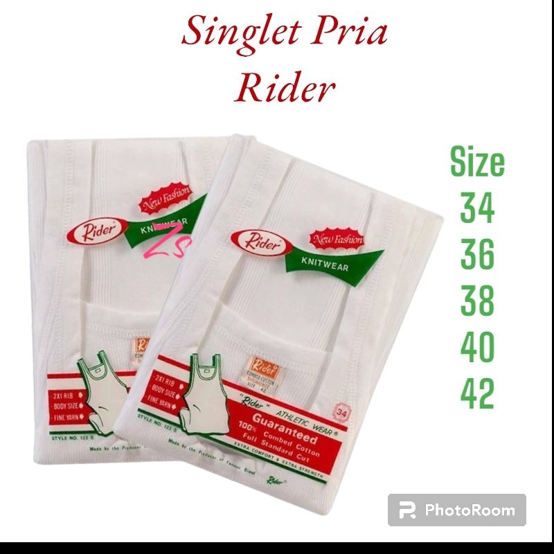 Jual Singlet Pria Rider Clasic Putih-Rider Clasic Singlet Pria-Singlet ...