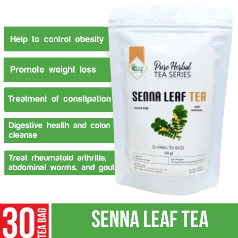 Jual ELIF TEA Senna Leaf Tea Teh Detox Pembersih Usus Kotor Penyebab