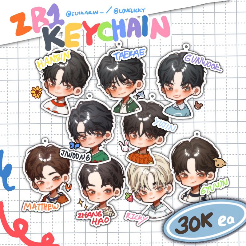 Jual ZB1 KEYCHAIN 3 (PO ONLY) | Shopee Indonesia