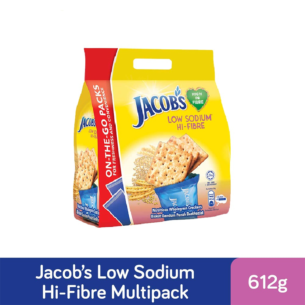 Jual Jacobs Cracker Low Sodium HiFibre Biscuit Jacob Biskuit Shopee