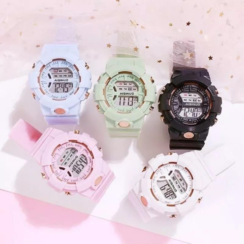 Jual Jam atangan Pria/Wanita Sport Digital/Bulat LED | Shopee Indonesia