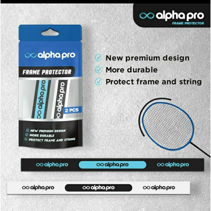 Jual Alpha Frame Protector Raket Badminton Original 2in1 | Shopee Indonesia