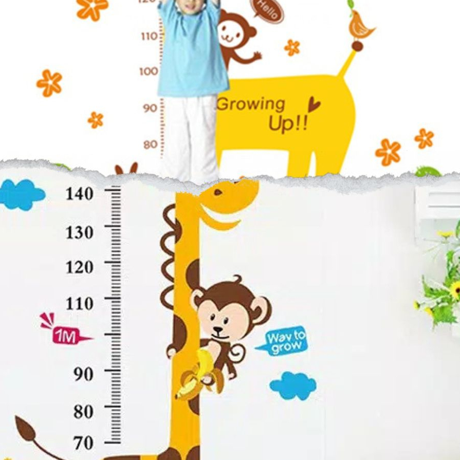Jual SPECIAL PRICE|WALL STICKER PENGUKUR TINGGI BADAN JERAPAH STIKER ...