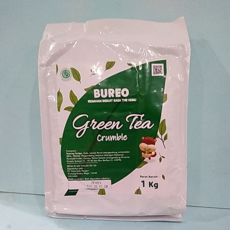 Jual BUREO (GREEN TEA) CRUMBLE KASAR / HALUS 1 KG | Shopee Indonesia