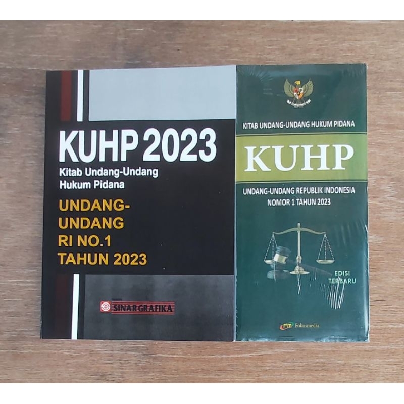 Jual Kitab Undang-Undang Hukum Pidana KUHP Nomer 1 Tahun 2023 Edisi ...