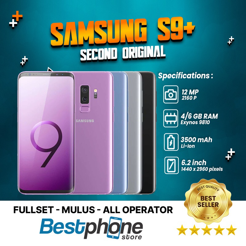 Jual Samsung Galaxy S9 Plus 6/64 Second Ori 100% Fullset | Second Mulus ...