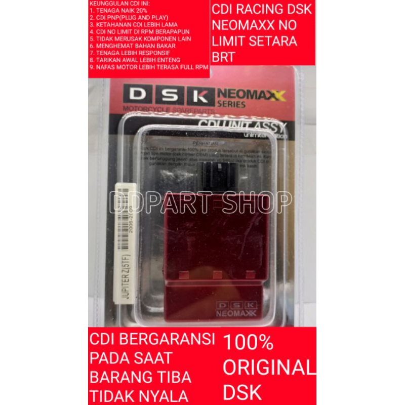 Jual Cdi Dsk No Limit Racing Jupiter Z Jupiter Z Burhan Vega R New Shopee Indonesia