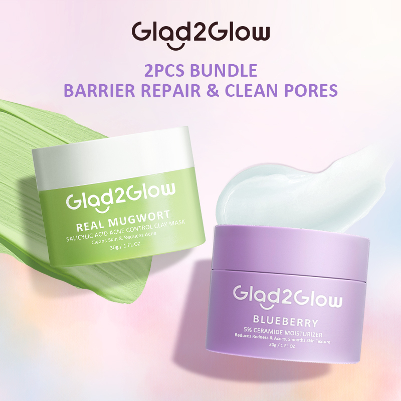 Jual Glad2Glow 2PCS Skincare Paket Acne kit Mugwort Salicylic Acid Acne