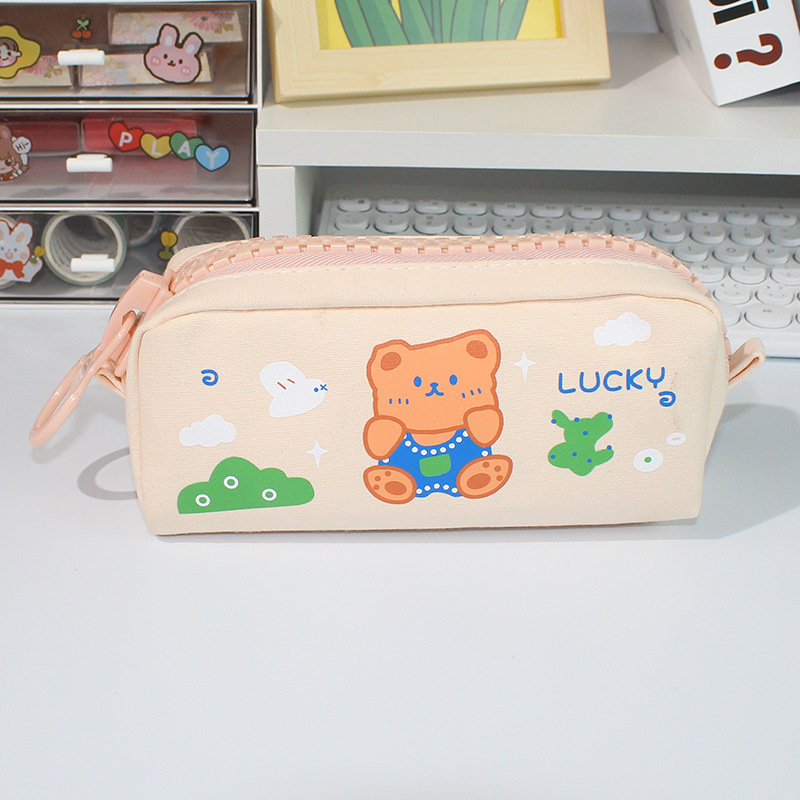 Jual Murmure Big Zipper Pencil Case Tempat Pensil Zipper Besar Lucu Motif Kartun Shopee