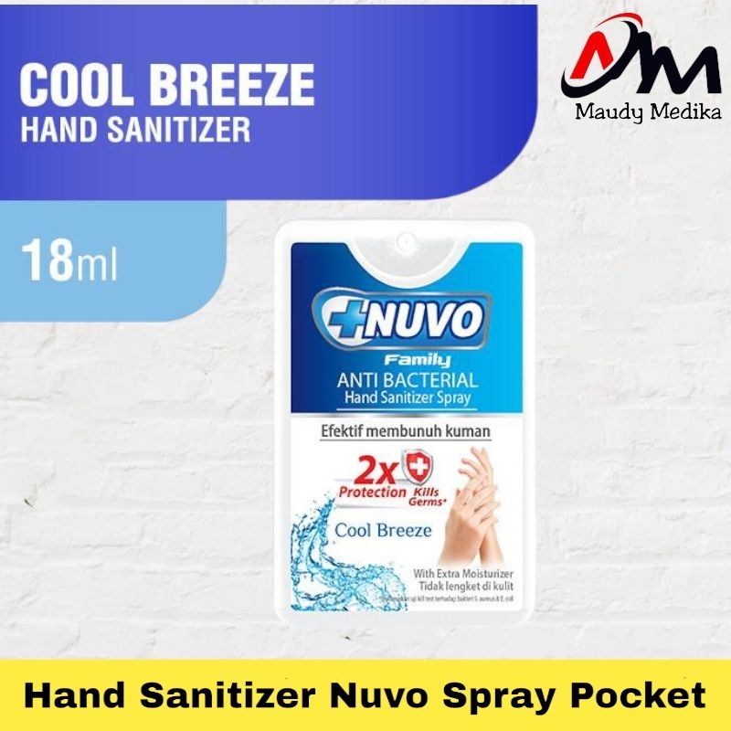 Jual Hand Sanitizer Spray Nuvo Anti Bacterial Nuvo Hand Sanitizer Spray