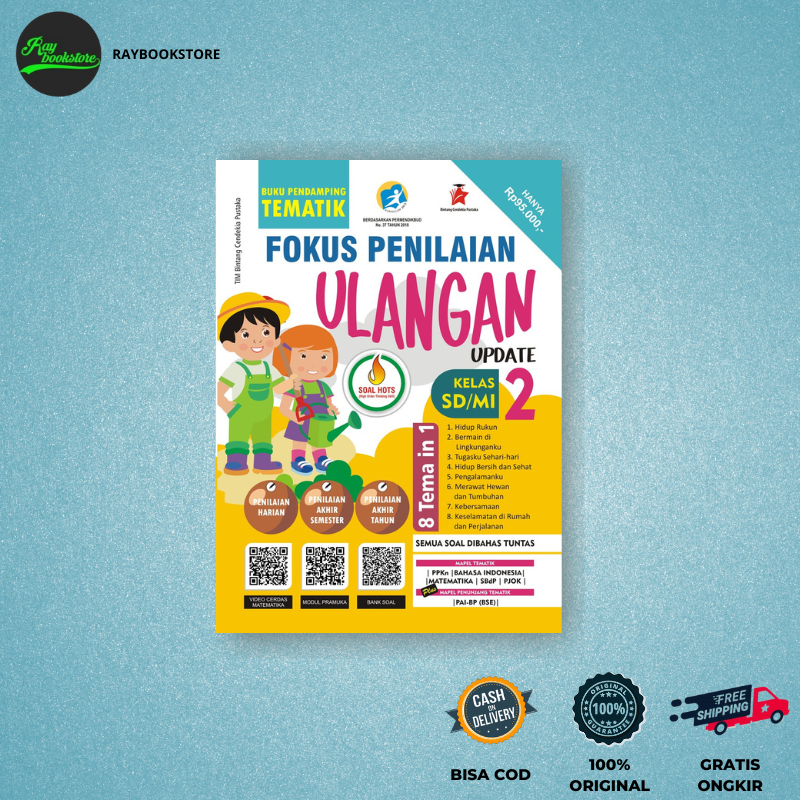 Jual Kp Buku Pendamping Tematik Fokus Penilaian Ulangan Update Kelas Sd Mi Kurtilas