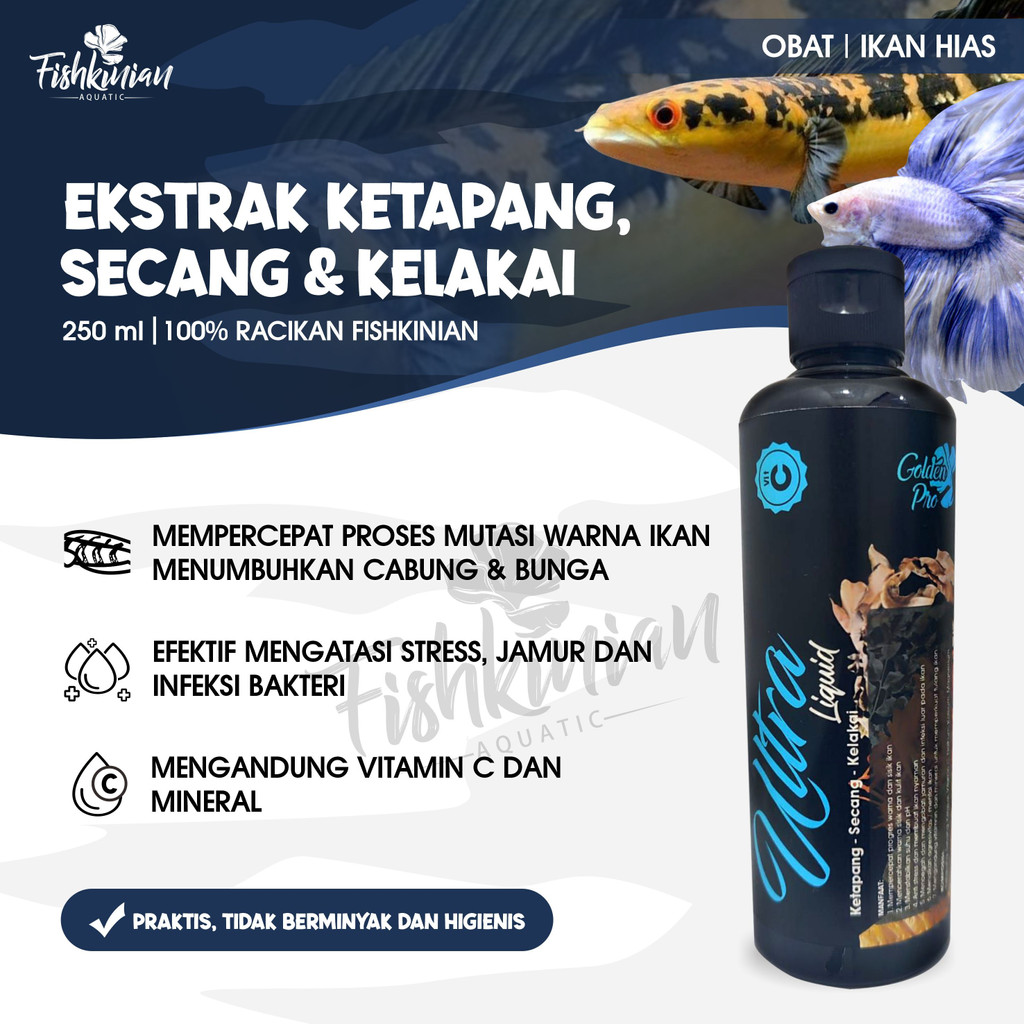 Jual Fishkinian | Ultra Liquid Ekstrak Secang, Kelakai, Ketapang Alami ...
