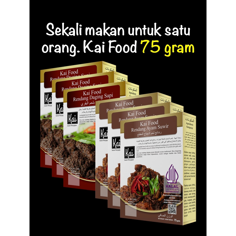 Jual Paket Hemat 3 RENDANG AYAM SUWIR 3 RENDANG DAGING SAPI Kai Food 450g Shopee Indonesia