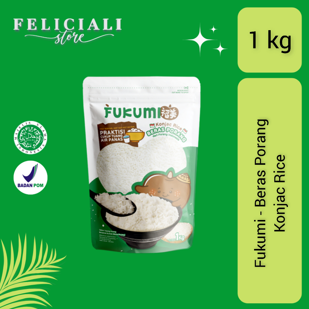 Jual Fukumi Beras Porang Shirataki Konjac Rice 1 Kg Shopee