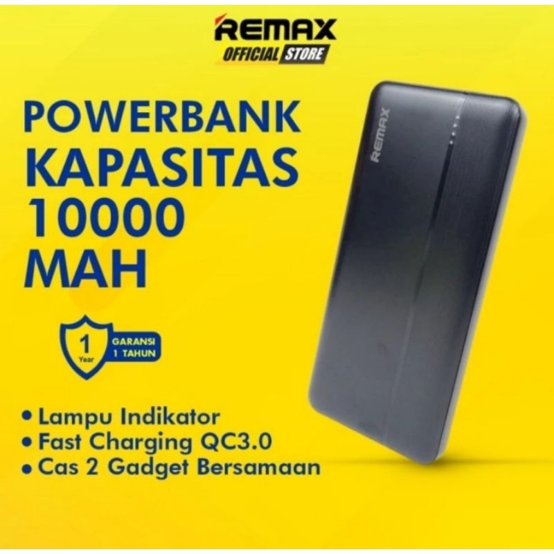 Jual Remax RPP-144 20W Powerbank 10000mAh PD+QC Fast Charging Type-C In ...