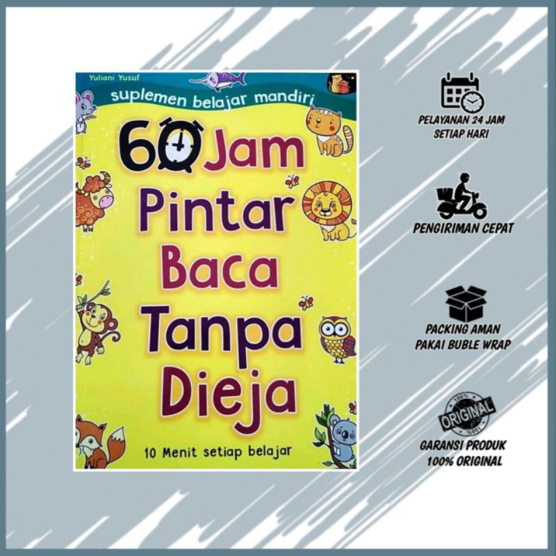 Jual Buku Belajar Membaca Anak Tk Paud - 60 Jam Pintar Baca Tanpa Dieja ...