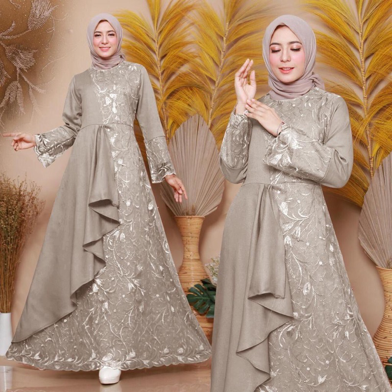 Jual (MODEL BARU)SIZE M,L,XL,XXL/GAMIS ZOLANA/GAMIS BRUKAT TILE