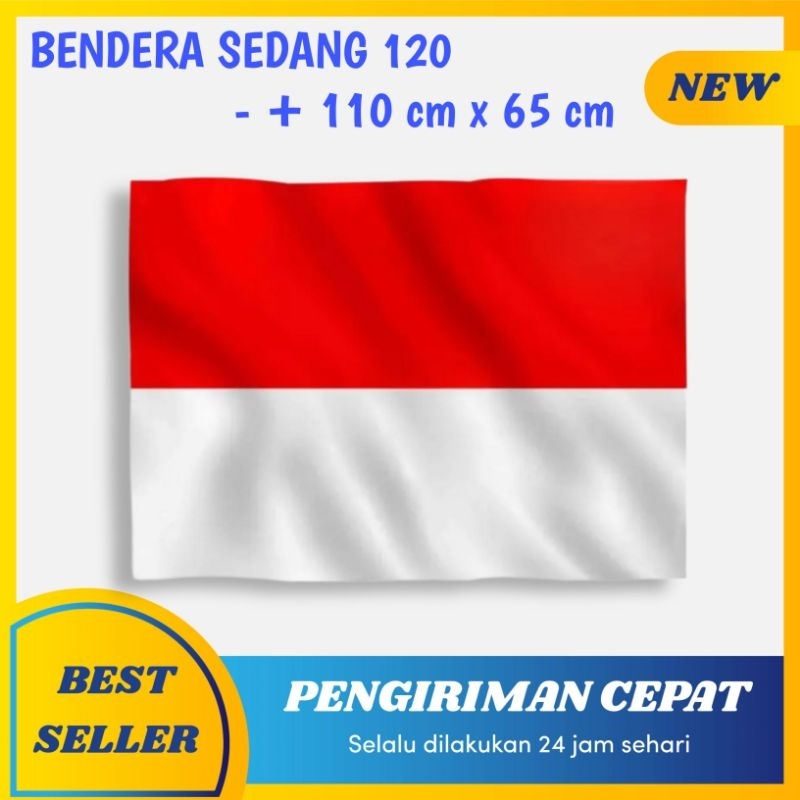 Jual Bendera Merah Putih Ukuran Sedang Indonesia Sangsaka Bahan Saten Peles Untuk Hut