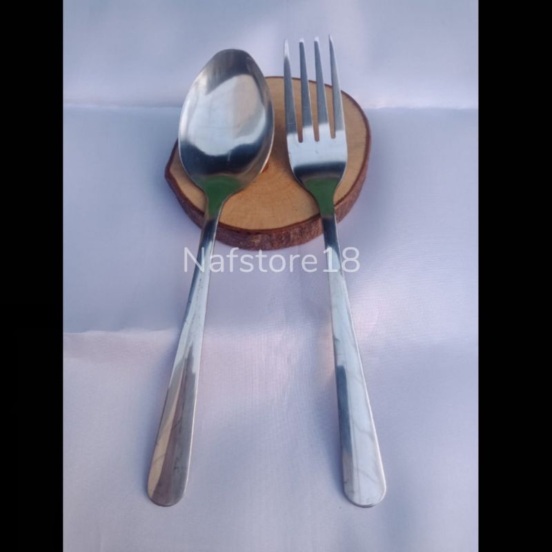 Jual Set Sendok Garpu Makan Polos Stainless Tebal Shopee Indonesia 8643