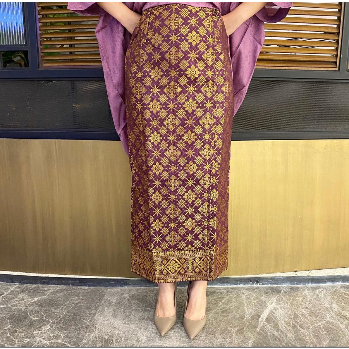 Jual Rok Songket Lilit Tenun Asli Palembang || Rok Lilit Batik Premium ...