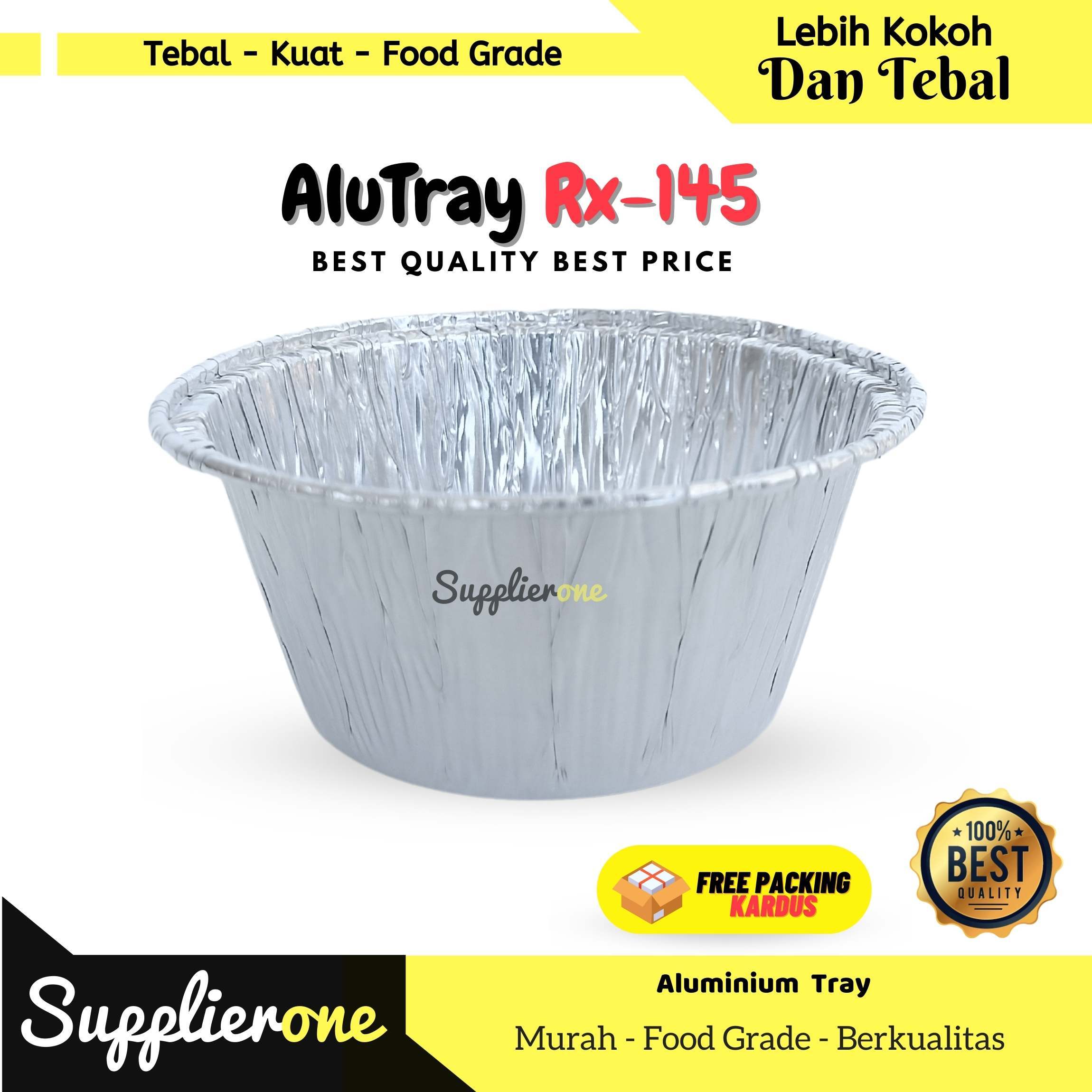 Jual Alu Tray Rx-145 / Alumunium Tray / Alumunium Cup / Muffin ...