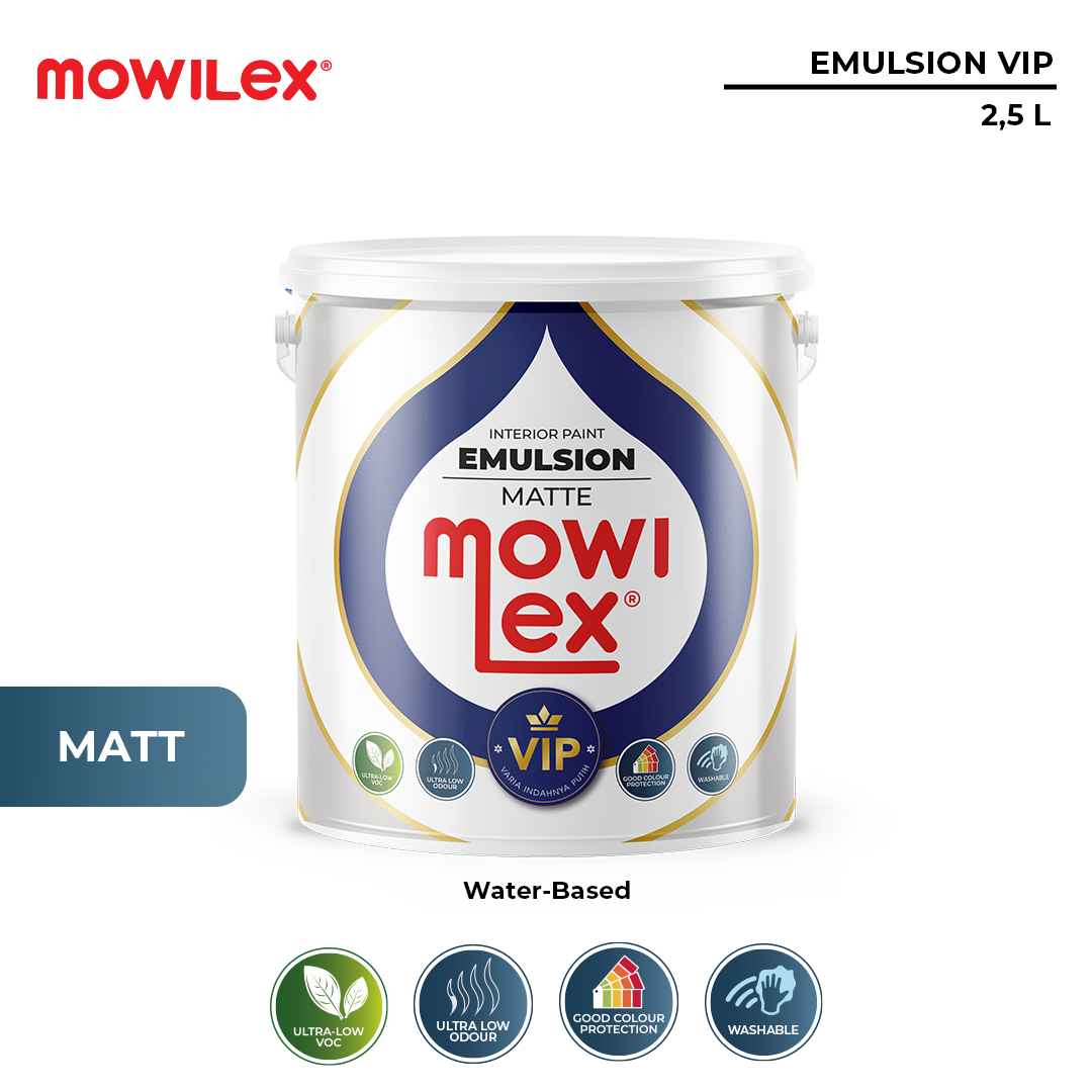 Jual Mowilex Emulsion Vip Neutral Color Cat Tembok 2 5 Liter Shopee