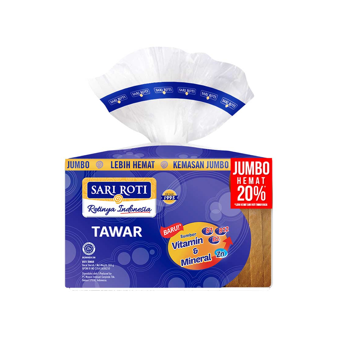 Jual Sari Roti Tawar Spesial Jumbo 555gr | Shopee Indo…