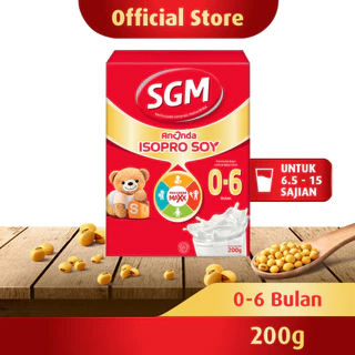 SGM Ananda ISOPRO SOY 0-6 Bulan Formula Bayi Bubuk 200gr​