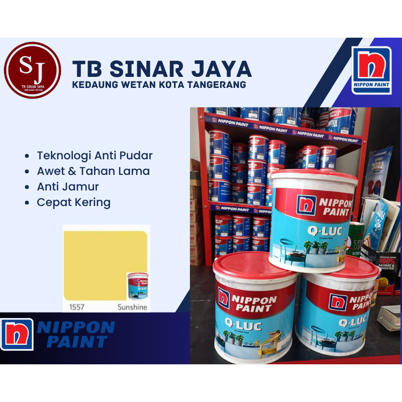 Jual Cat Tembok Interior Qluc Cat Tembok Warna Nippon Paint Galon Kg Liter Sunshine