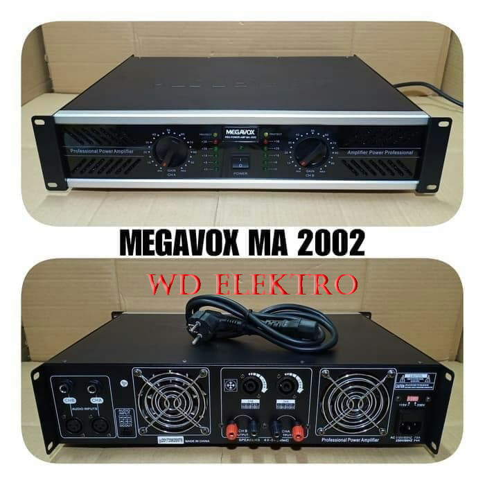 Jual POWER AMPLIFIER MEGAVOX MA2002N/MA 2002N 2 X 2000 WATT Shopee