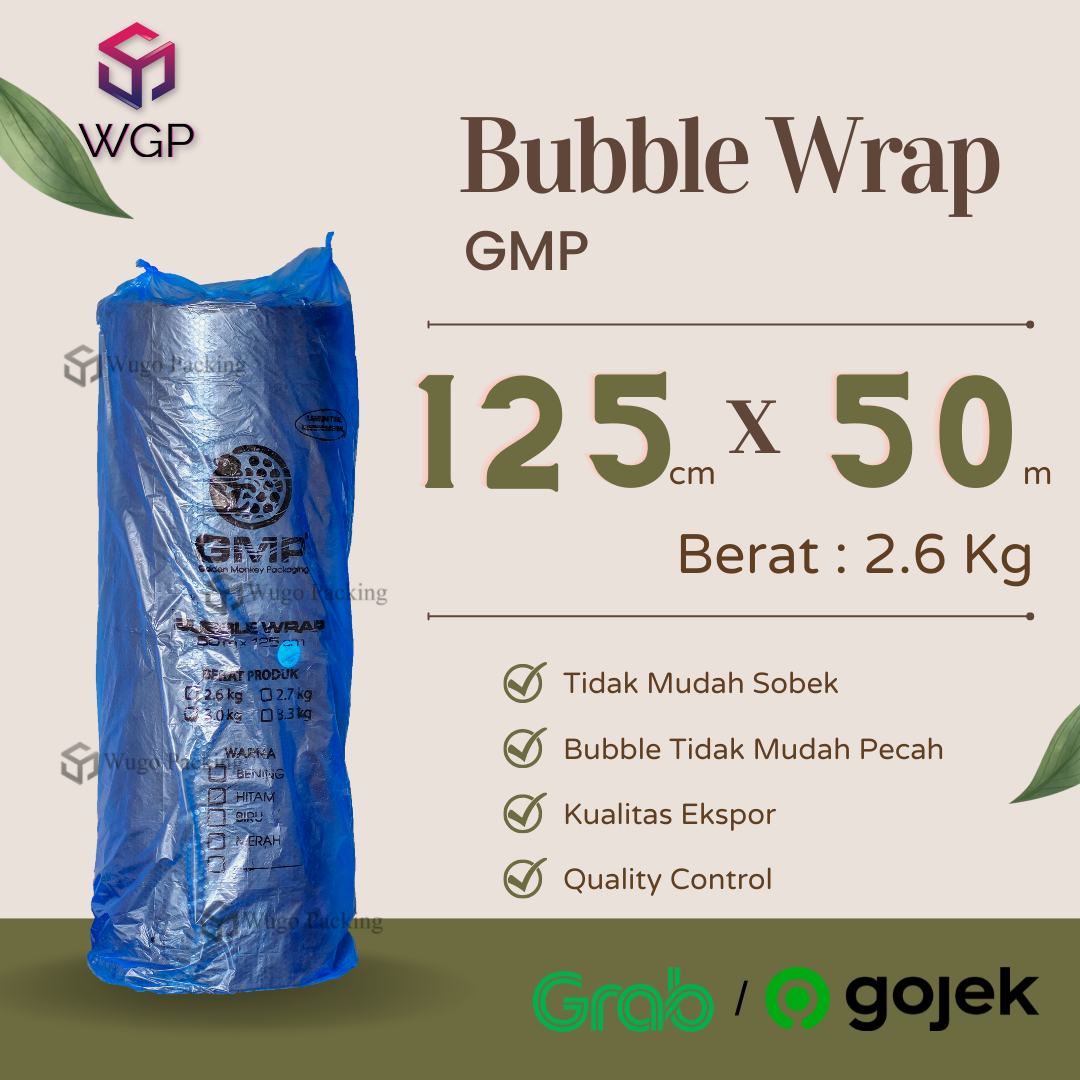 Jual Bubble Wrap Gmp Hitam Cm X Meter Bungkus Plastik Gojek Grab Shopee Indonesia