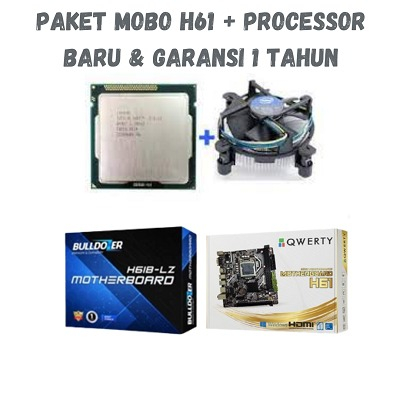 Jual Paket Mobo Motherboard Qwerty H Intel I Fan Processor