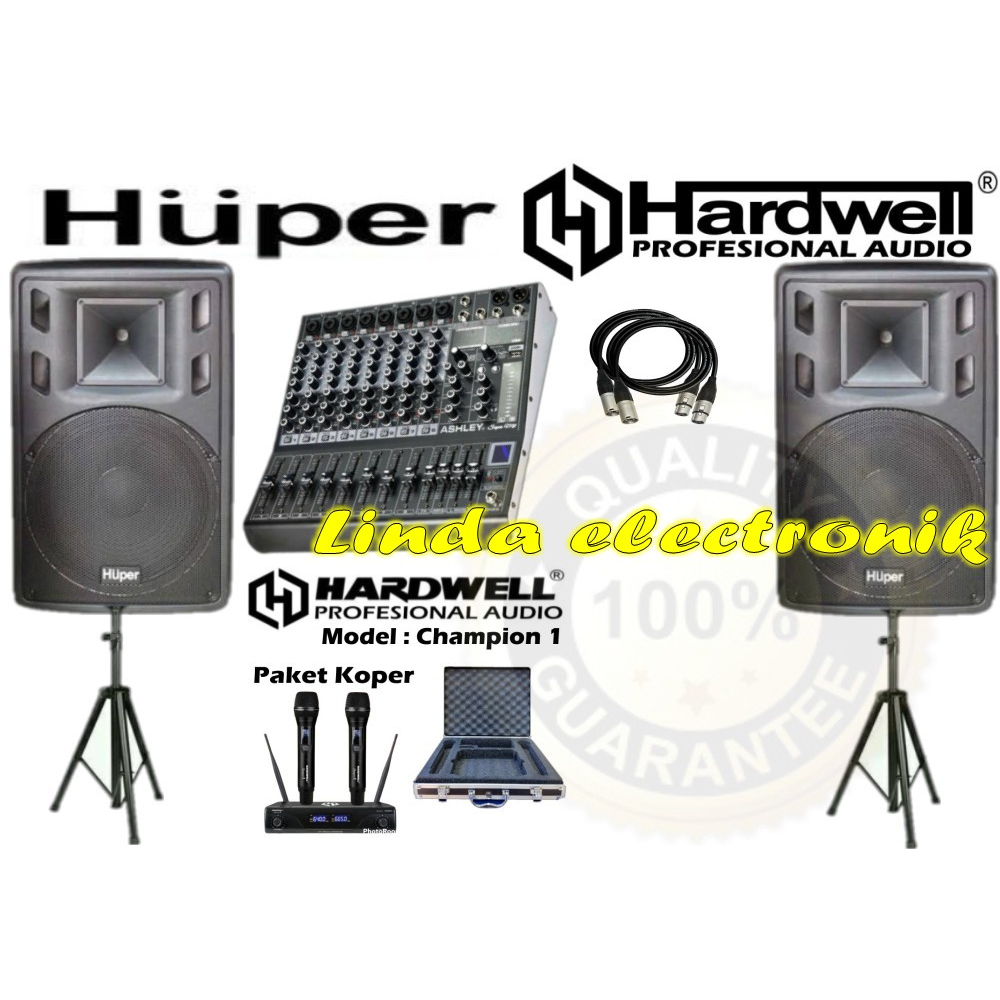 Jual paket sound indoor outdoor huper 15ha400 15 inch original | Shopee ...