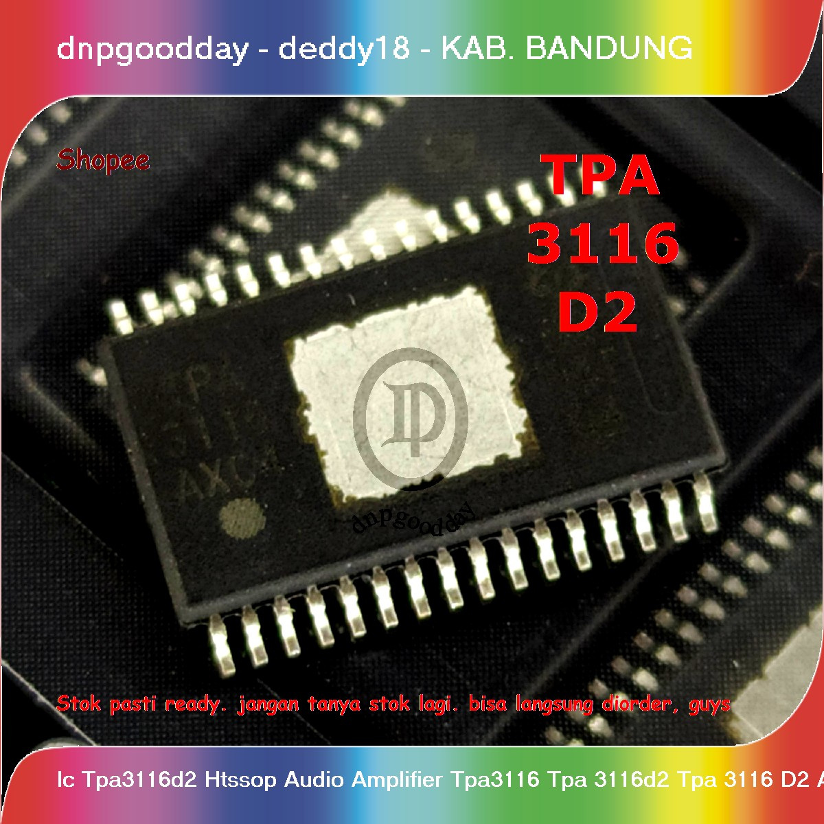 Jual Ic Tpa3116d2 Htssop Audio Amplifier Tpa3116 Tpa 3116d2 Tpa 3116 D2 ...