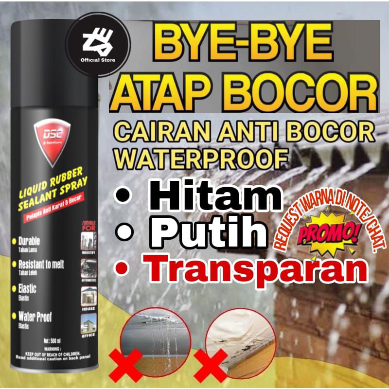 Jual Waterproof Spray Ajaib Anti Bocor Anti Rembes - DSC Liquid Rubber ...