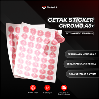 Jual Stiker Chromo A3+ Cutting / Sticker Label Toples / Label Makanan ...