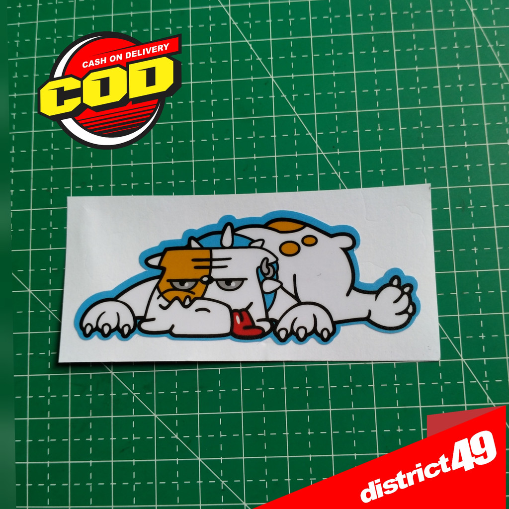 Jual Stiker Print Cut MASKOT VALENTINO ROSSI Laminasi Glossy bahan ...