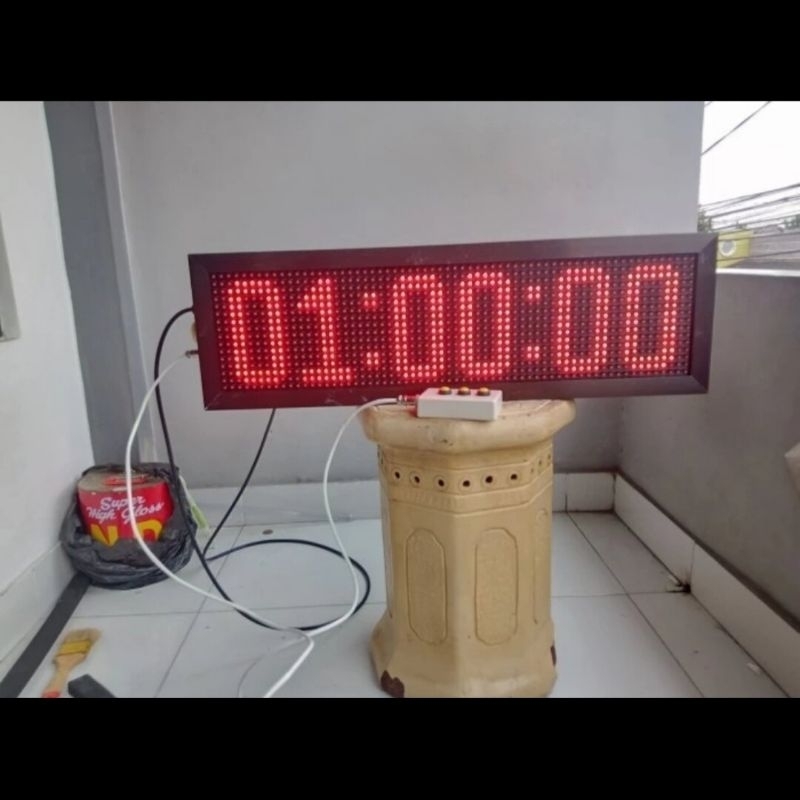 Jual Timer Stopwatch Count Up + Count Down Running text + tombol ...