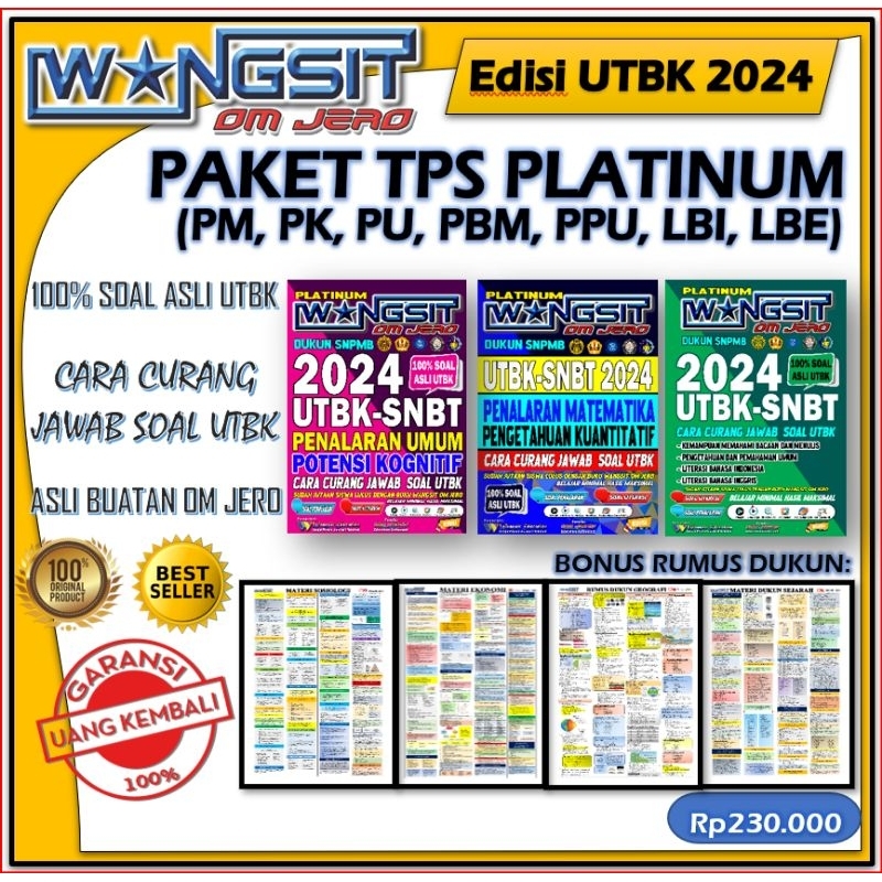 Jual [Isian RumpangPG kompleks sesuai Framework UTBK 2024] Buku